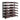 Evolution 30 in. High 2 Column Wine Wall in Matte Black and Golden Bronze Storing 36 Bottles