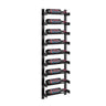 Evolution 45 in. High 1 Column Wine Wall in Matte Black Storing 9 Bottles
