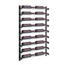 Evolution 45 in. High 2 Column Wine Wall in Matte Black and Chrome Storing 18 Bottles