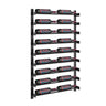 Evolution 45 in. High 2 Column Wine Wall in Matte Black Storing 18 Bottles