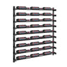 Evolution 45 in. High 3 Column Wine Wall in Matte Black Storing 27 Bottles 