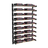Evolution 45 in. High 2 Column Wine Wall in Matte Black and Golden Bronze Storing 36 Bottles