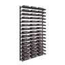 Evolution 75 in. High 3 Column Wine Wall in Matte Black Storing 90 Bottles