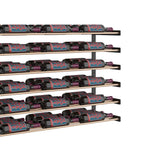 Evolution 30 in. High 3 Column Wine Wall Extension in Matte Black and Golden Bronze with 54 Bottles