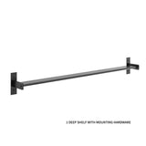 Evolution Wine Wall Shelf One Bottle Deep with Hardware