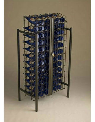 Locking 72 Bottle Wine Display