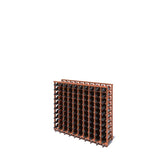 10 Column Wooden Base Wine Rack Cabinet- Stores 100 standard wine bottles