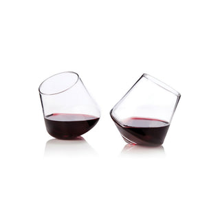 Rolling Crystal Wine Glasses
