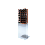 4 Column Wooden Upper Wine Rack Cabinet- Stores 32 magnum 1.5 L wine bottles