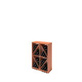 Wooden Divided Diamond Base Wine Rack- Stores 72 standard wine bottles
