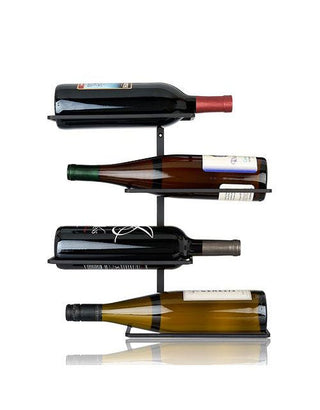 Four Bottle Wall Mounted Wine Rack