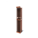 3 Column 6.5ft Tall Wooden Wine Rack Kit Storing 57 Bottles