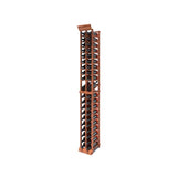 2 Column 7ft Tall Wooden Wine Rack Storing 40 Bottles