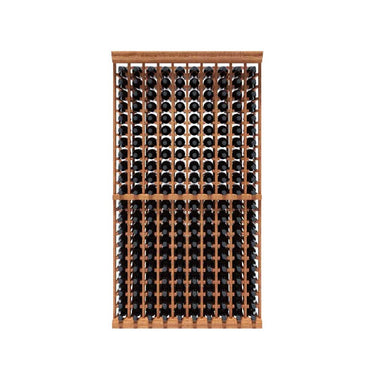 10 Column 7ft Tall Wooden Wine Rack Storing 210 Bottles