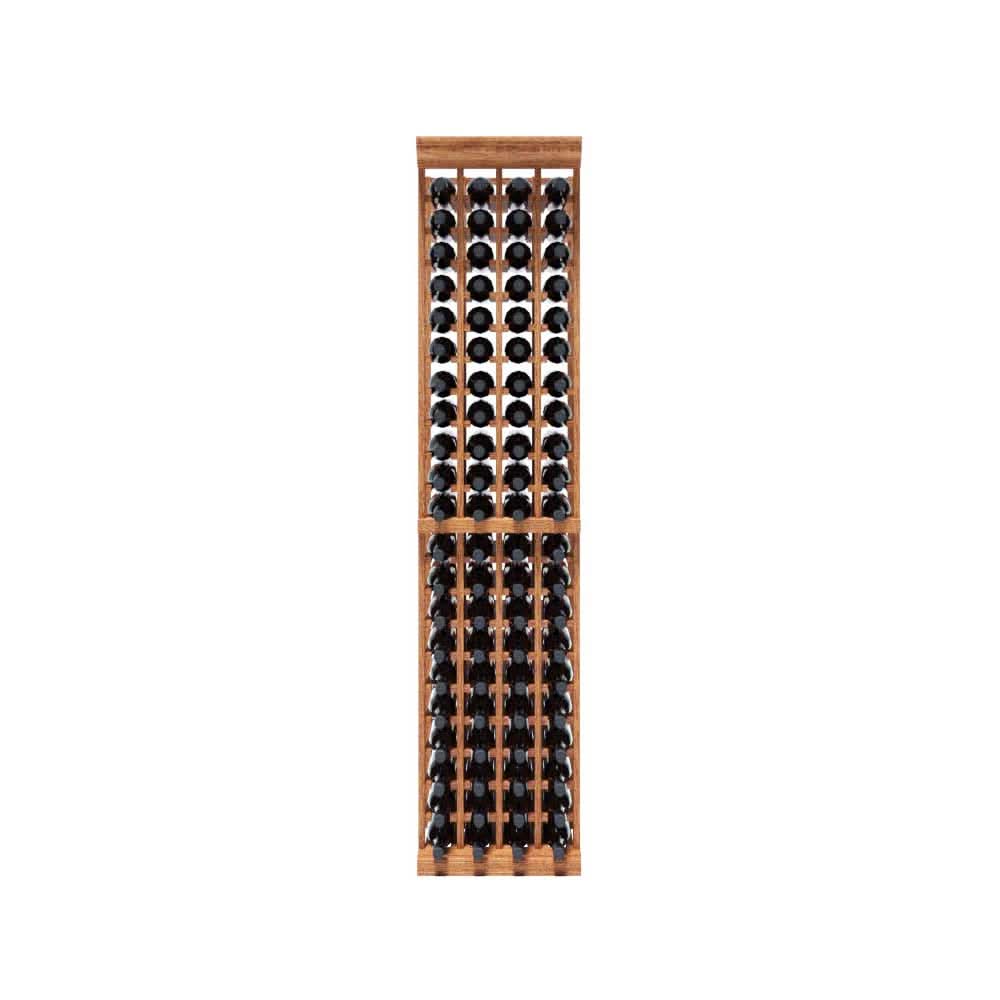 4 Column 7ft Tall Wooden Wine Rack Storing 84 Bottles