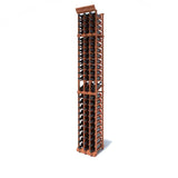 3 Column 8ft Wine Rack Kit with Display Storing 69 Bottles