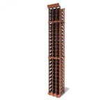 3 Column 8ft Wine Rack Kit Storing 72 Bottles
