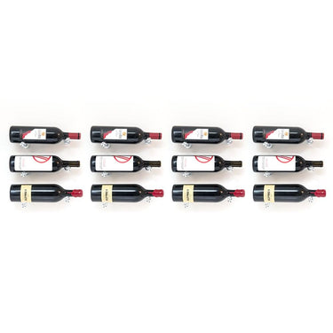 Vino Pins Designer Kit in Milled Aluminum Storing 12 Wine Bottles