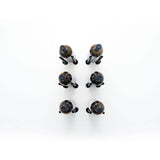 Vino Rails 6 Bottle 3x2 Designer Grid in Gloss Black