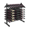 Evolution 108 Bottle Presentation Island Display Rack in Matte Black
