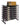 Evolution 126 Bottle Shelf Island Display Rack in Matte Black and Chrome