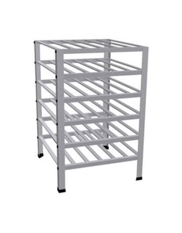 6 Shelf Aluminum Wine Rack