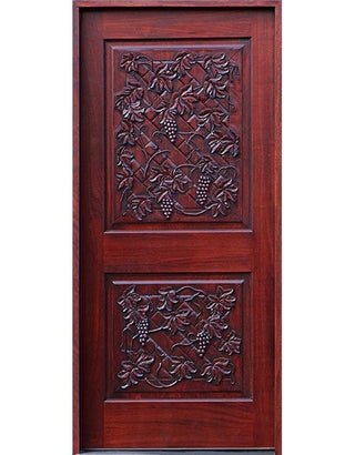 Carved Mahogany Door