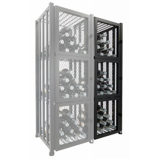 Case & Crate Freestanding Metal Wine Rack Locker Extension- 48 Bottle Capacity
