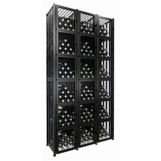 Case & Crate Freestanding Metal Wine Rack Locker- 288 Bottle Capacity