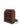 Wooden wine rack with a focus on the base design on a white background