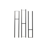 W Series 12 Foot Wine Rack Frame in Matte Black