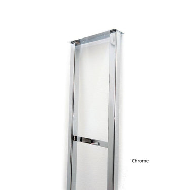 W Series Wine Rack Frame in Chrome Luxe