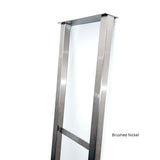 W Series Wine Rack Frame in Brushed Nickel