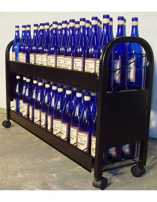 Rolling 6 Case Point of Purchase Wine Rack Display
