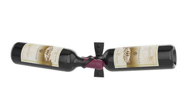 Helix Dual 5 Modern Metal Wall Mounted Wine Rack