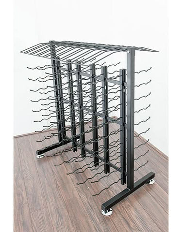 Island Display Double Sided Freestanding Metal Retail Wine Rack