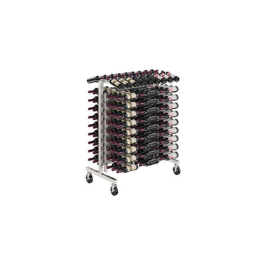 Island Display Double Sided Freestanding Metal Retail Wine Rack