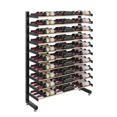 Freestanding Single-Sided Island Display Rack | 90 Bottles