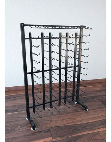 Island Retail Display Wine Rack with Presentation Row
