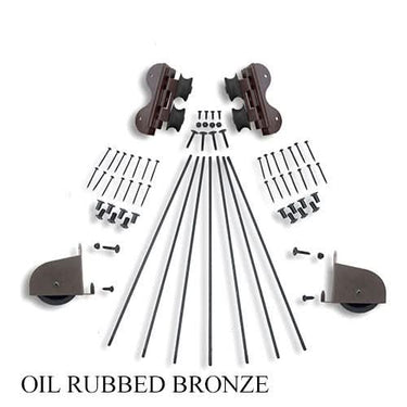 Contemporary Swivel Rolling Ladder Hardware Kit