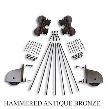 Contemporary Swivel Rolling Ladder Hardware Kit