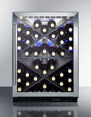 Summit 40 Bottle Single Zone Built In Wine Cooler