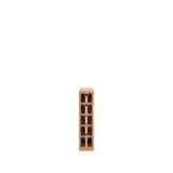 2 Column Wooden Stacked Display Base Wine Rack Cabinet- Stores 10 standard wine bottles
