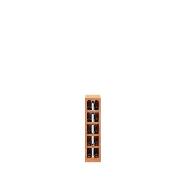 2 Column Wooden Stacked Display Base Wine Rack Cabinet- Stores 10 standard wine bottles