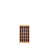 5 Column Wooden Stacked Display Base Wine Rack Cabinet- Stores 25 standard wine bottles