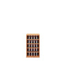5 Column Wooden Stacked Display Base Wine Rack Cabinet- Stores 25 standard wine bottles