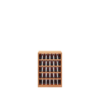 6 Column - 30 Bottle Stacked Display Base Wine Rack