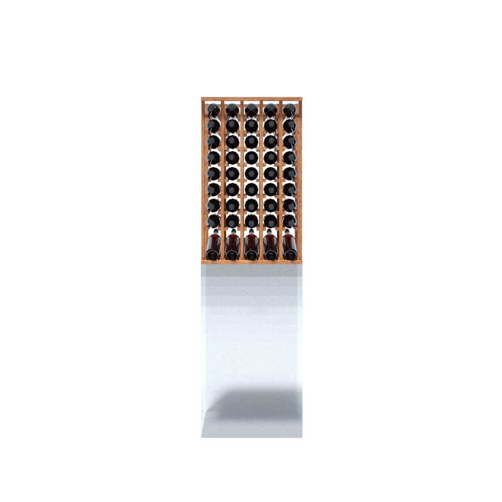 5 Column Upper Cabinet Wine Rack - Holds 45 Bottles | WineRacks.com ...