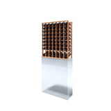 7 Column Wooden Upper Wine Rack Cabinet- Stores 63 standard wine bottles with a display row