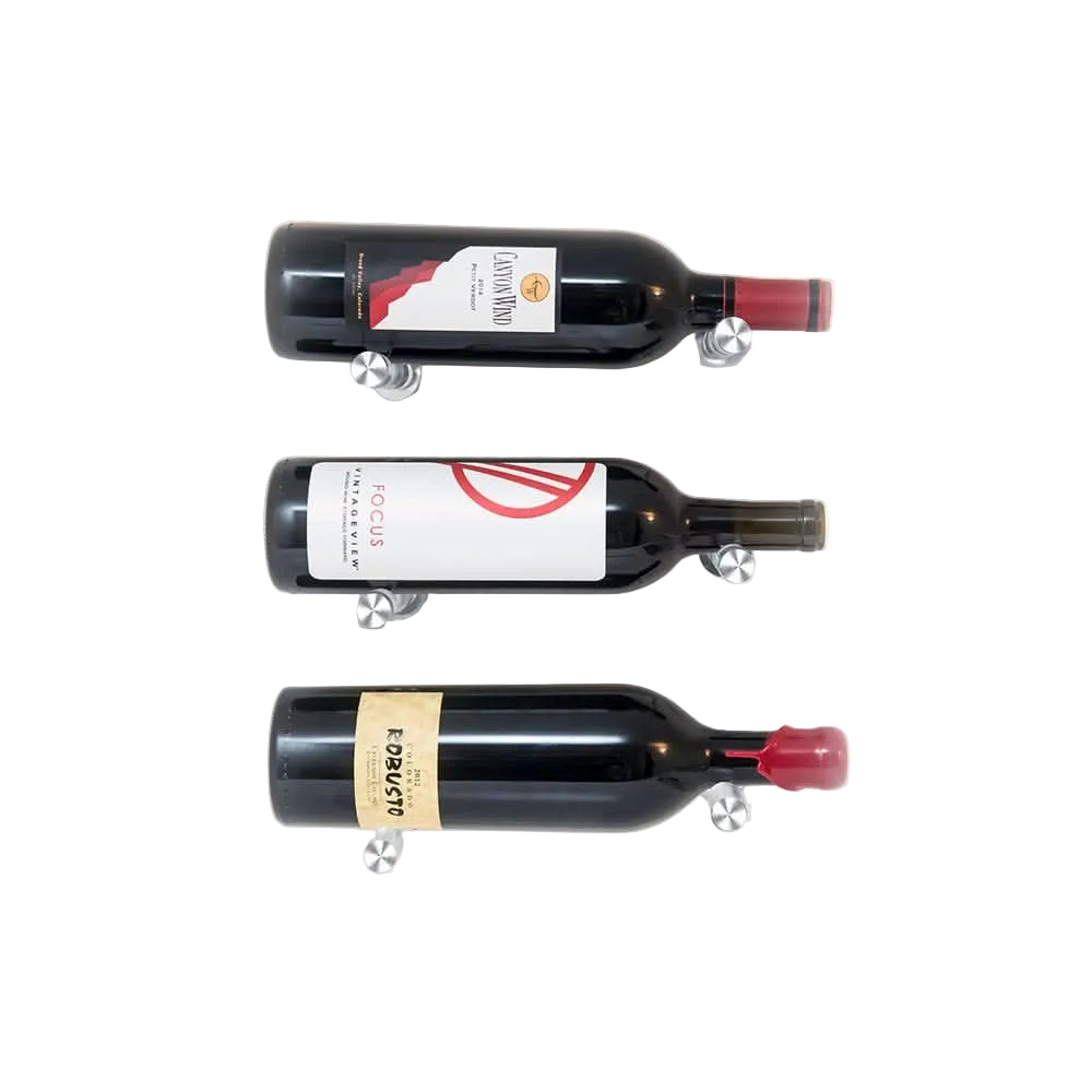 Vino Pins Designer Kit for 3 Wine Bottles in Milled Aluminum